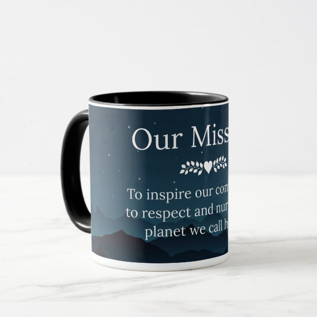 MISSION STATEMENT MUG (Front Left)