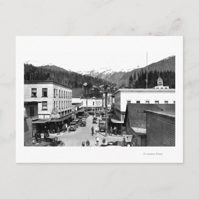 Mission Street from Steamers Bridge in Postcard (Front)