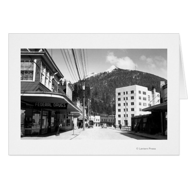 Mission Street in the centre of Ketchikan (Front Horizontal)