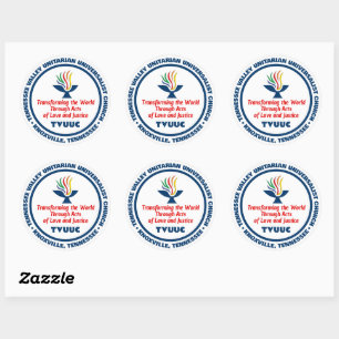 Mission - Transform World - Love and Justice Classic Round Sticker