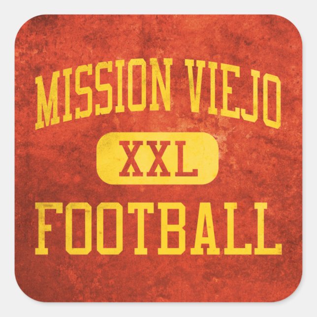 Mission Viejo Diablos Football Square Sticker (Front)