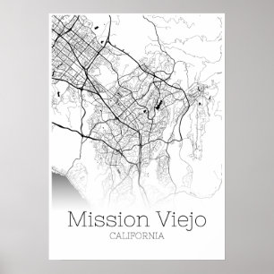 Mission Viejo Map - California - City Map Poster