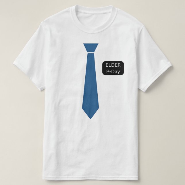 Missionary Elder P-Day™ LDS Men’s T-shirt (Design Front)