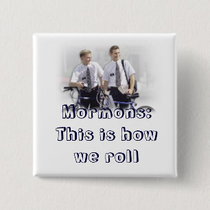 missionary, Mormons 15 Cm Square Badge