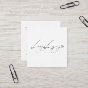 MISSIONARY PORTRAIT CARD   Gold Brush Minimalist