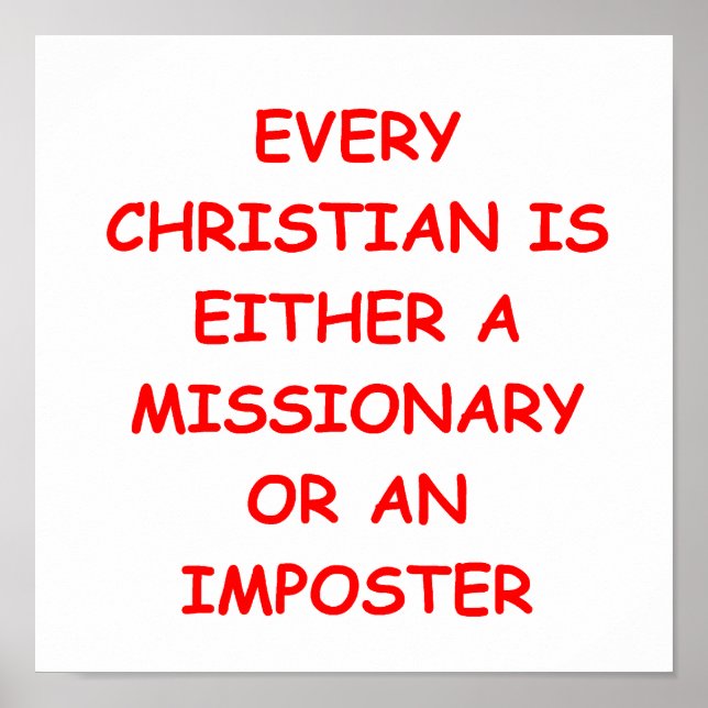 MISSIONARY POSTER (Front)