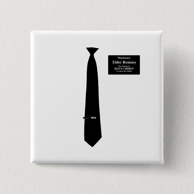 Missionary Romney Costume 15 Cm Square Badge (Front)