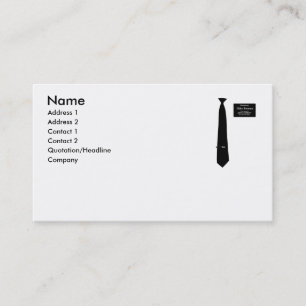 Missionary Romney Costume Business Card