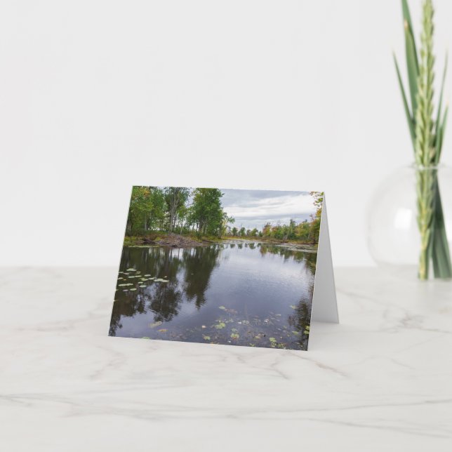 missisquoi river through wildlife refuge card (Front)