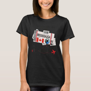 Mississauga Girl Mississauga Boarding Pass Missi T-Shirt