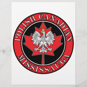 Mississauga Round Polish Canadian Leaf Flyer