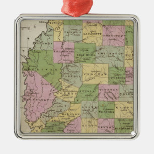 Mississippi 2 metal tree decoration