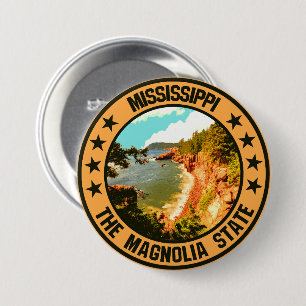 Mississippi 7.5 cm round badge