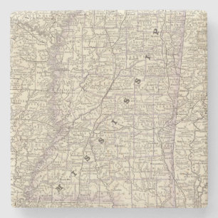 Mississippi 9 stone coaster