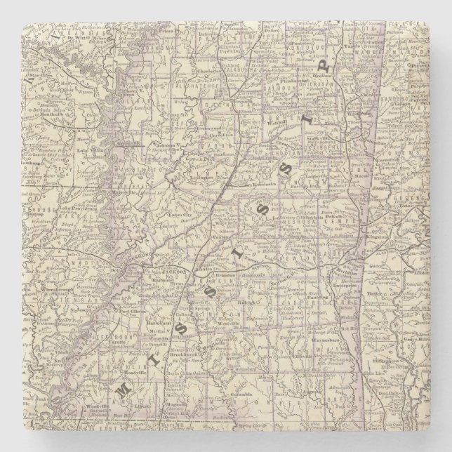 Mississippi 9 stone coaster (Front)