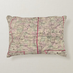 Mississippi and Alabama Decorative Cushion