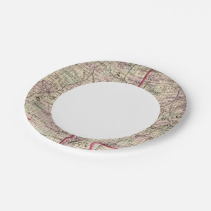 Mississippi and Alabama Paper Plate