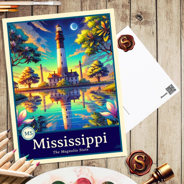 Mississippi | Anime Style Cel Shaded Postcard (Creator Uploaded)