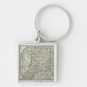 Mississippi Atlas Map Key Ring