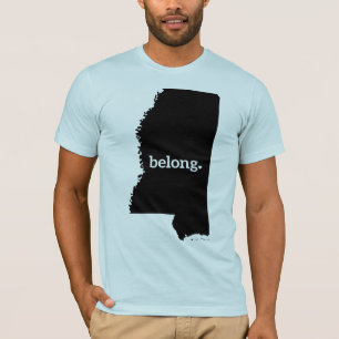 Mississippi Belong State Map T-Shirt