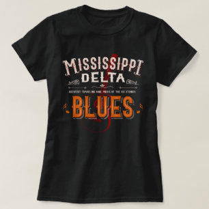 Mississippi Delta blues music guitar T-Shirt