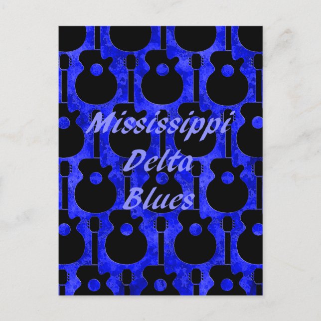 Mississippi Delta Blues Postcard (Front)