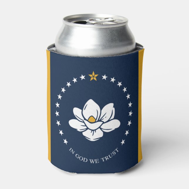 Mississippi flag can cooler (Can Front)
