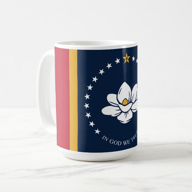 Mississippi Flag  Coffee Mug (Front Left)