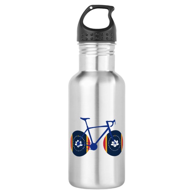 Mississippi Flag Cycling 532 Ml Water Bottle (Front)