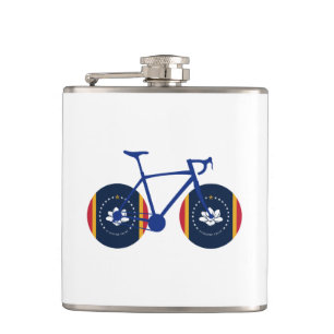 Mississippi Flag Cycling Hip Flask