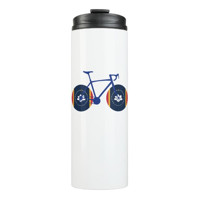 Mississippi Flag Cycling Thermal Tumbler (Front)