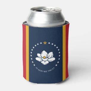 Mississippi Flag - New Magnolia Flag Can Cooler