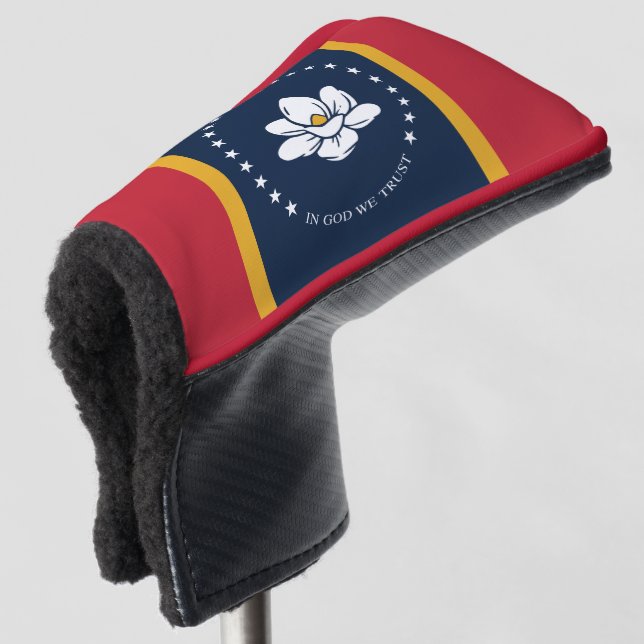 Mississippi Flag - New Magnolia Flag Golf Head Cover (3/4 Front)