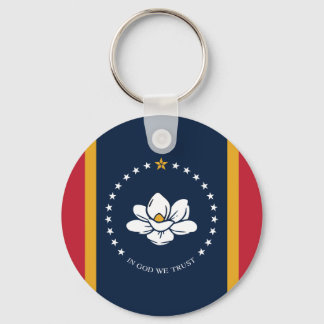 Mississippi Flag - New Magnolia Flag Key Ring
