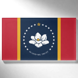 Mississippi Flag - New Magnolia Flag Name Tag