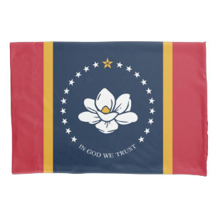 Mississippi Flag - New Magnolia Flag Pillowcase
