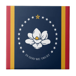 Mississippi flag tile