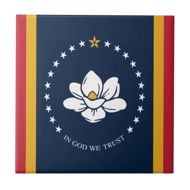 Mississippi flag tile (Front)
