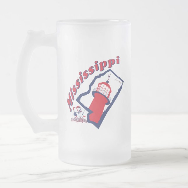 Mississippi Frosted Beer Mug (Left)