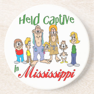 Mississippi Funny Trailer Park Sandstone Coaster