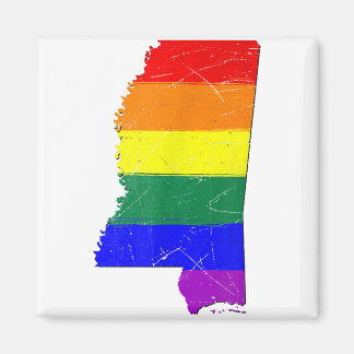 Mississippi Gay Pride Flag  Magnet