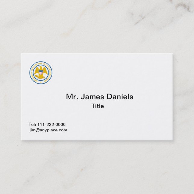 Mississippi Great Seal Business Card Templates (Front)