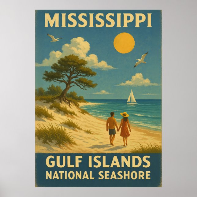 Mississippi Gulf Islands National Seashore V01 Poster (Front)