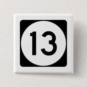 Mississippi Highway 13 15 Cm Square Badge