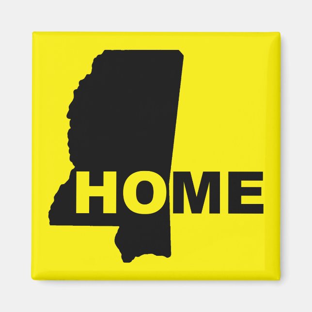 Mississippi Home Away From State Fridge Magnet (Front)