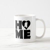 Mississippi Home Heart State Mug or Travel Mug