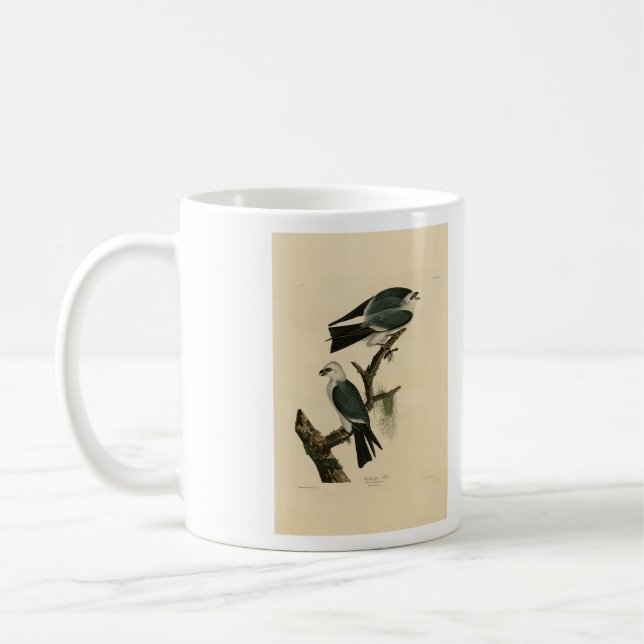 Mississippi Kite from Audubon's Birds of America  Coffee Mug (Left)