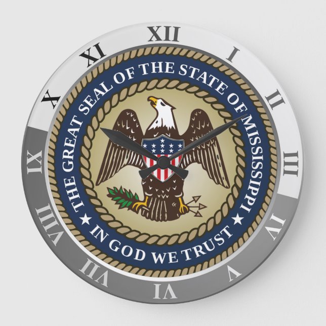 Mississippi Large Clock (Front)