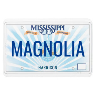 Mississippi License Plate Flexible Magnet