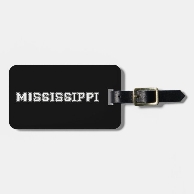 Mississippi Luggage Tag (Front Horizontal)